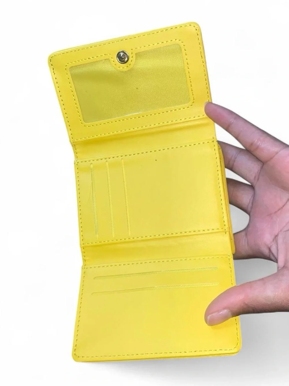 Yellow leather wallet